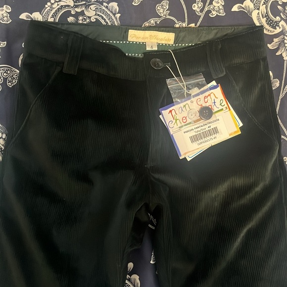 Brand New boys Pan con Chocolate corduroy pants - Picture 3 of 7